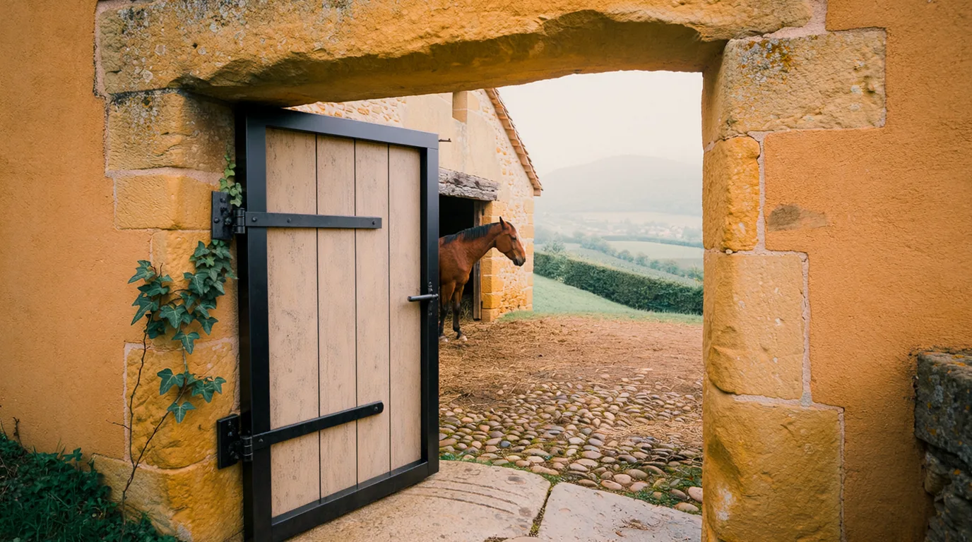 Entrée, Haras de Bonce, centre équestre à Satolas-et-Bonce